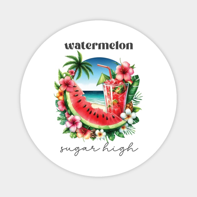 Beach Watermelon Sugar High Magnet by Teresa's Store 1